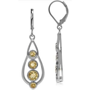 Citrine 925 earrings